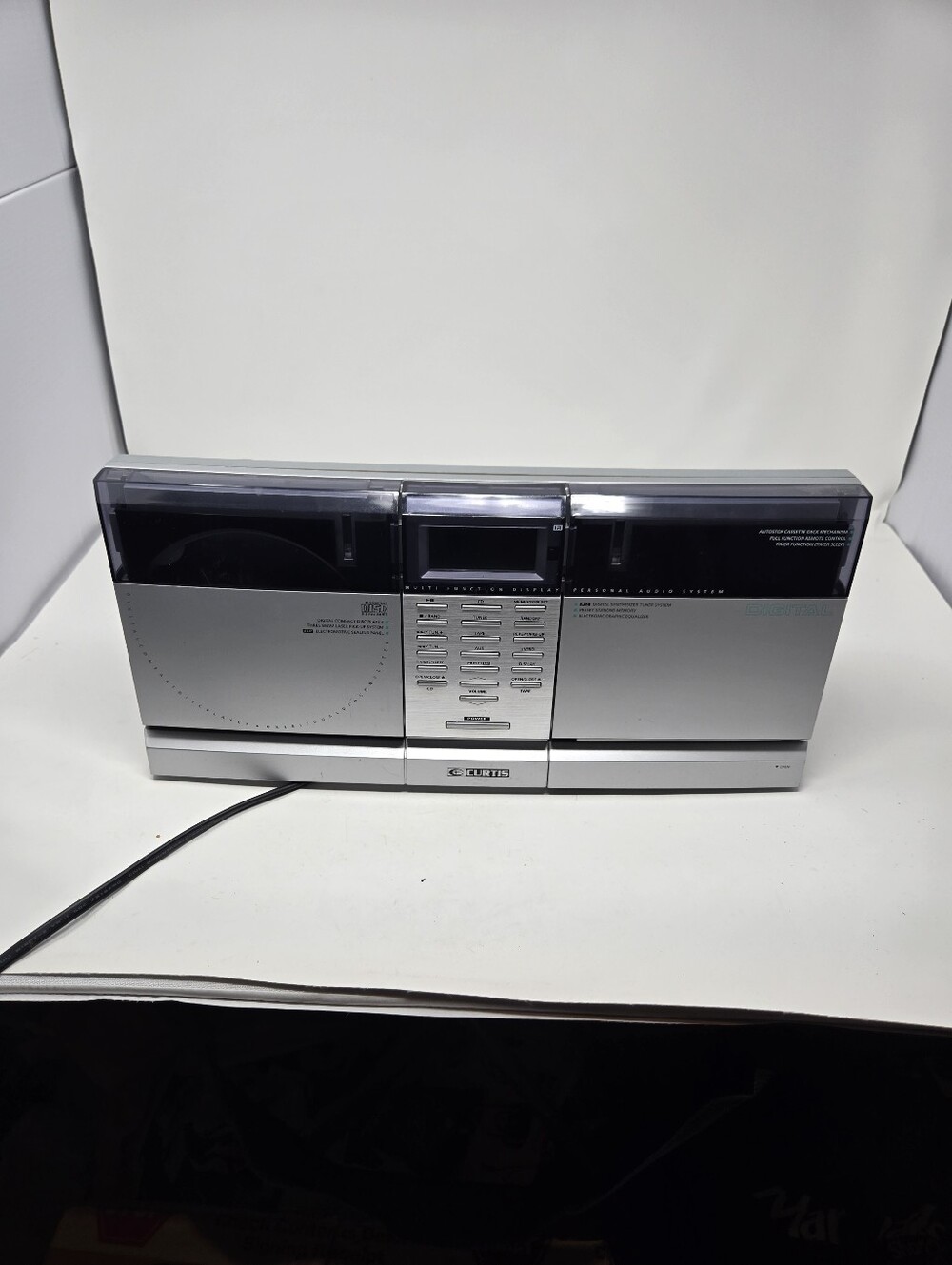Curtis Rcd 802 Cd And Casette Player For Parts Not Working Powers On